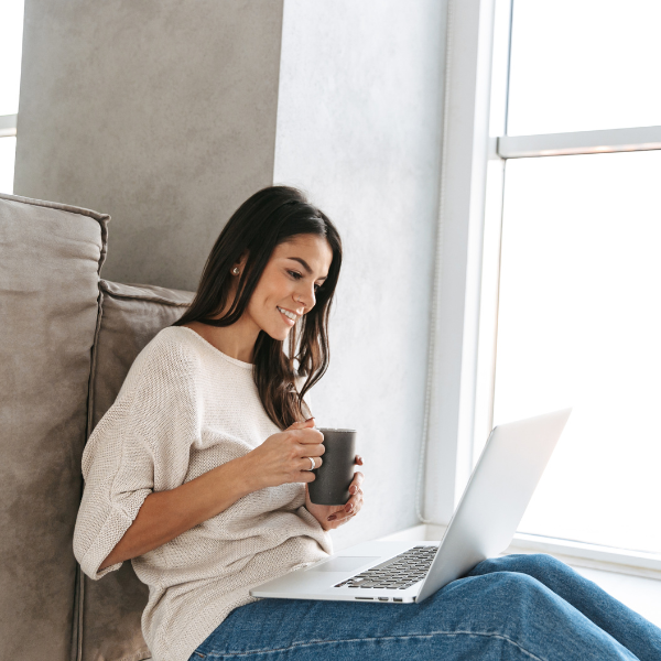 woman on computer webcam models on Fan Attitude